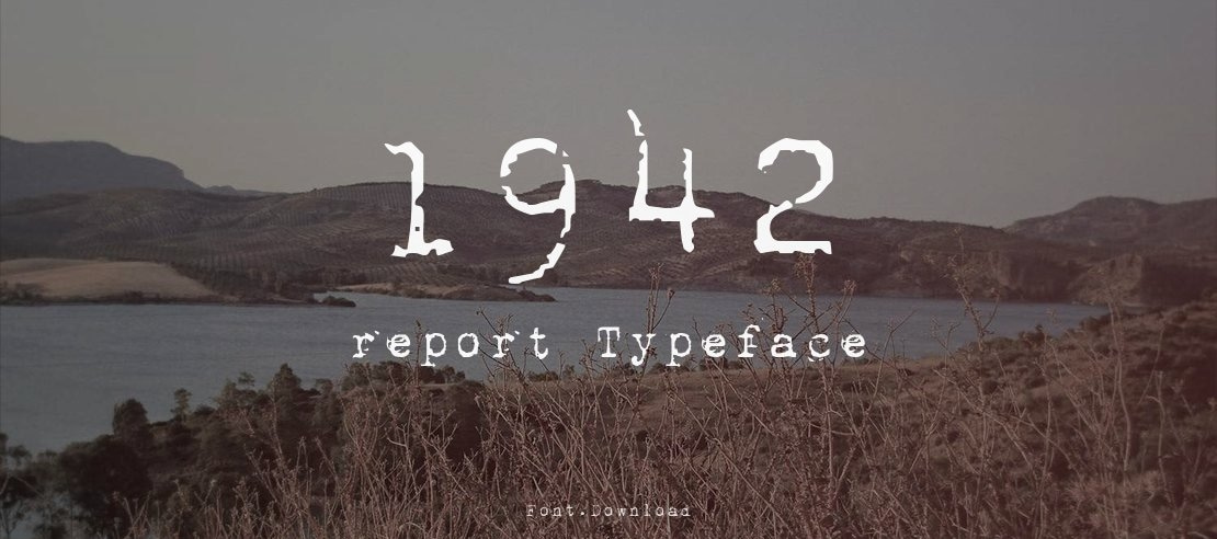 1942 report Font