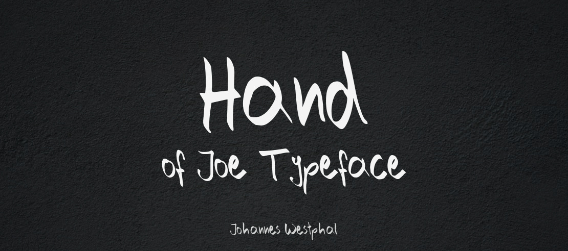 Hand of Joe Font