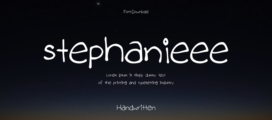 stephanieee Font