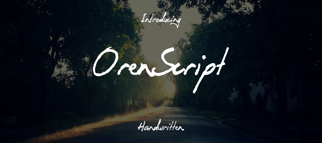 OrenScript Font