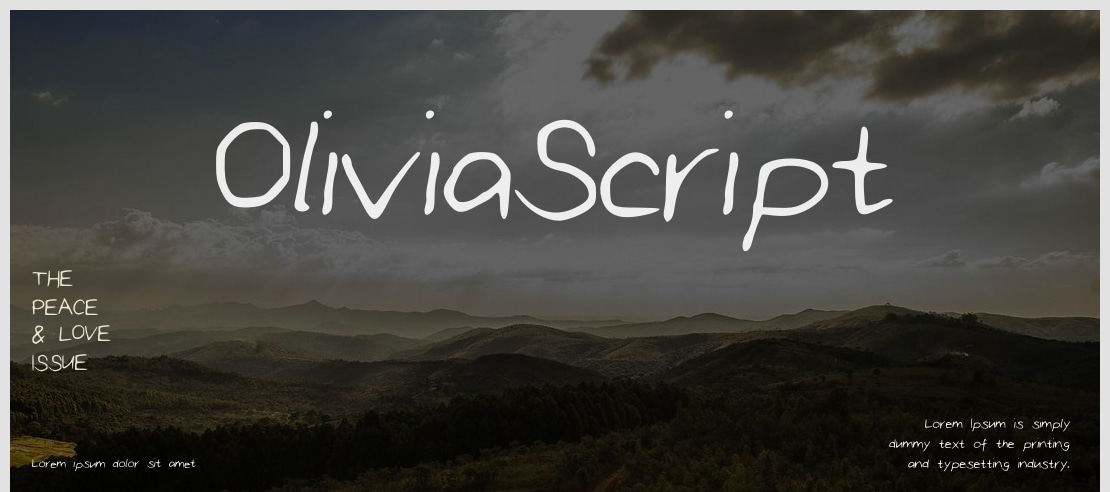 OliviaScript Font