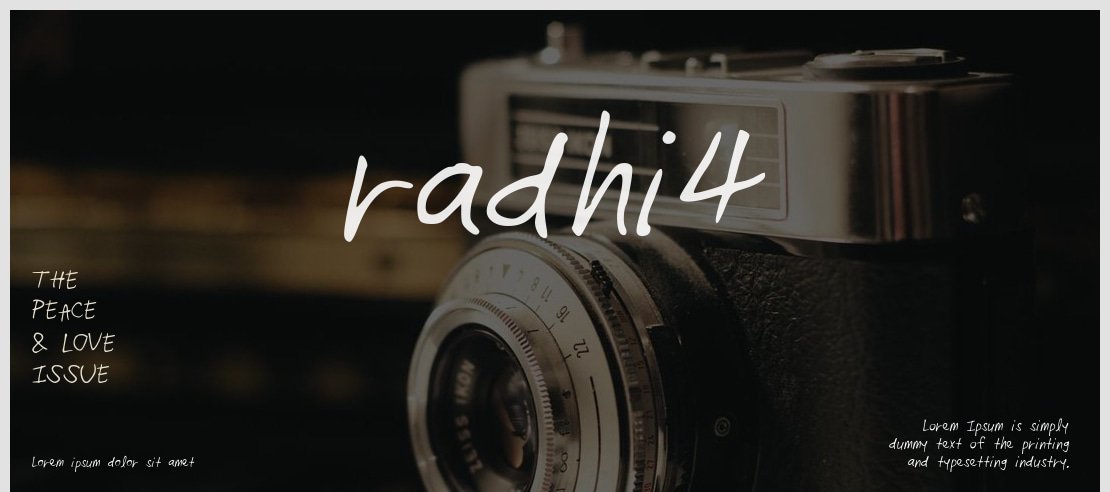 radhi4 Font