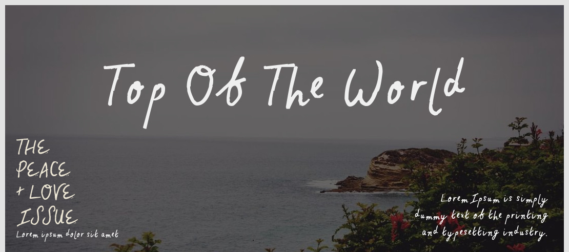 Top Of The World Font