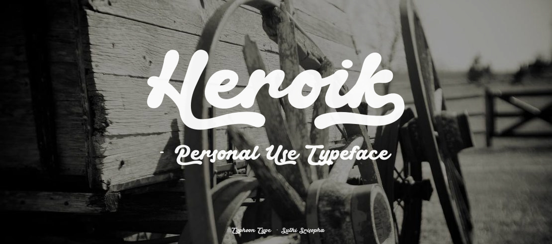 Heroik - Personal Use Font