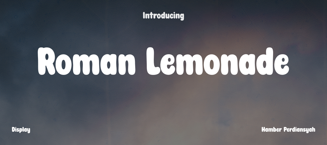 Roman Lemonade Font