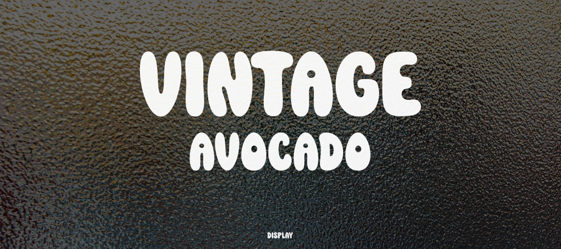 Vintage Avocado Font