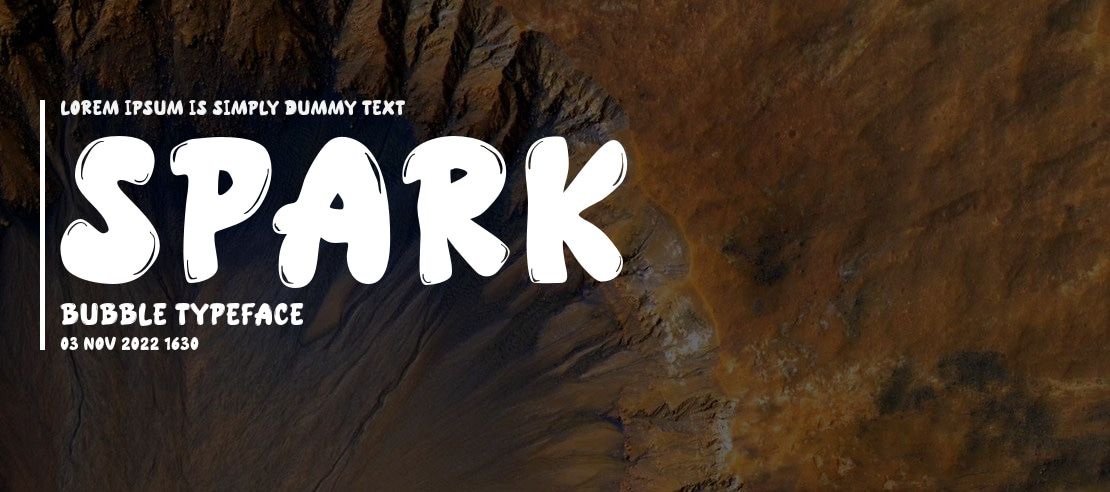 SPARK BUBBLE Font