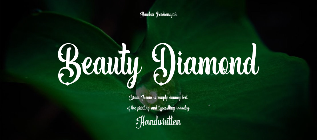 Beauty Diamond Font