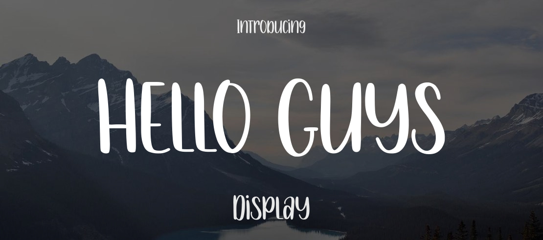 Hello Guys Font