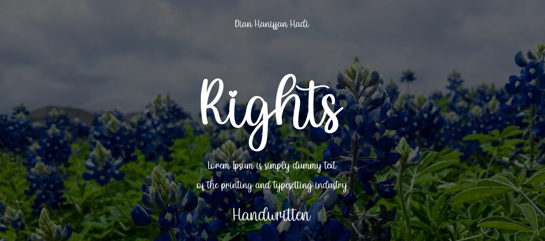 Rights Font