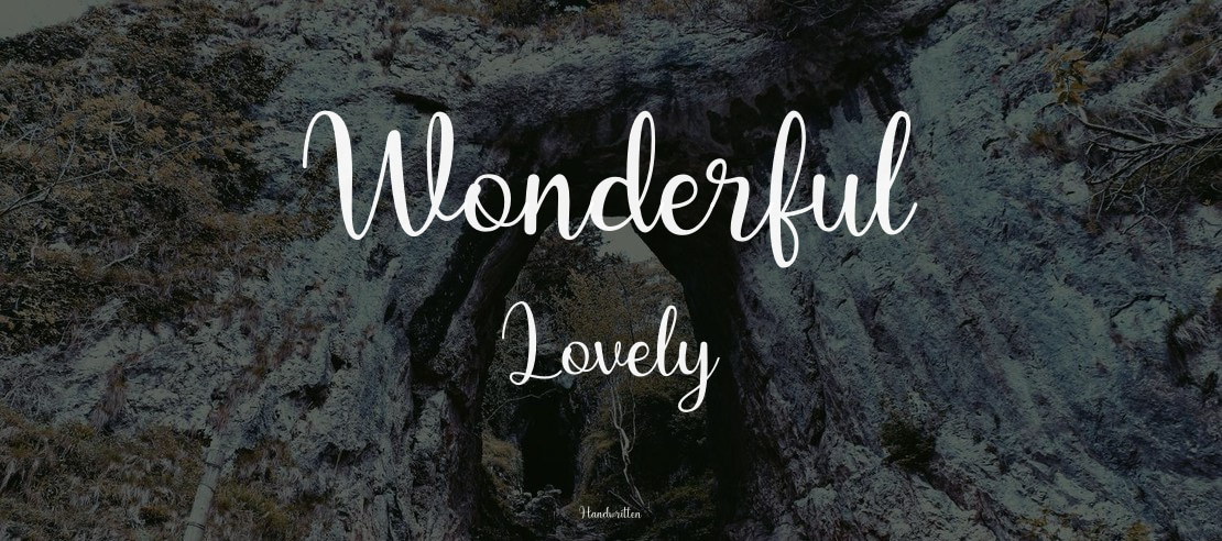 Wonderful Lovely Font