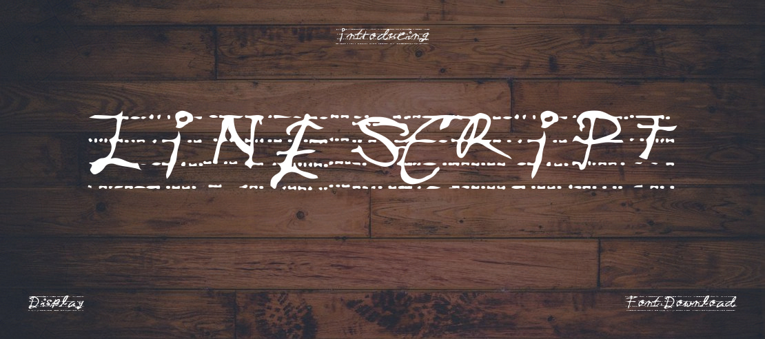 LINE SCRIPT Font