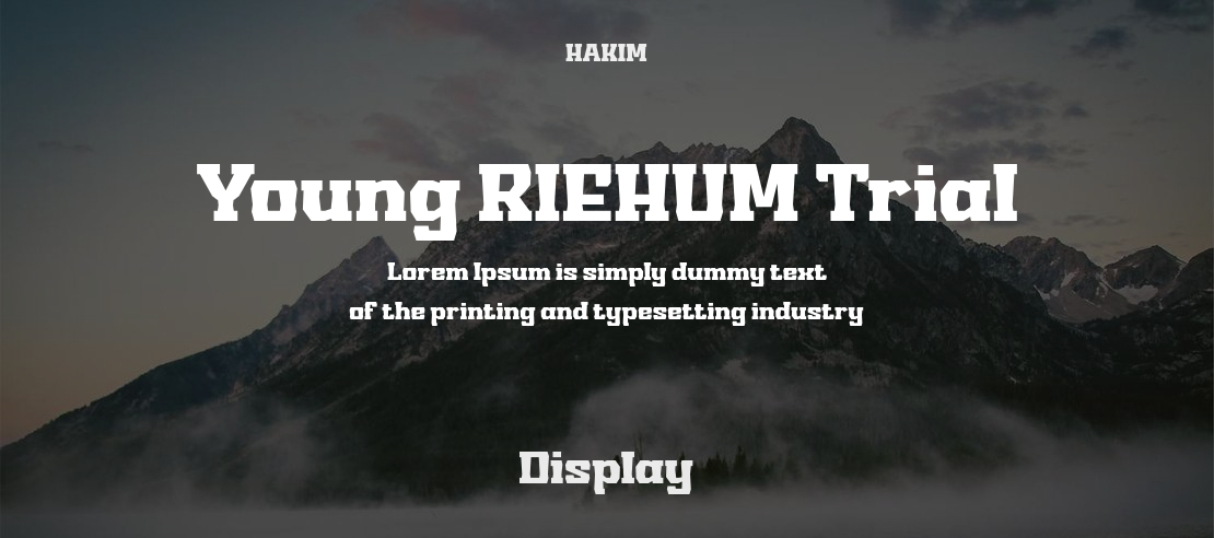 Young RIEHUM Trial Font