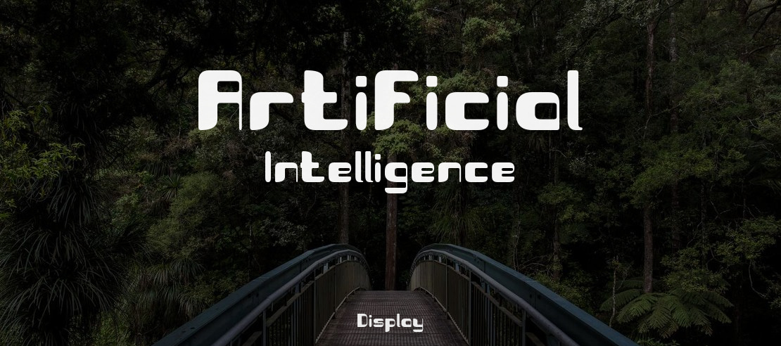 Artificial Intelligence Font