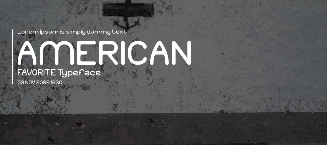 AMERICAN FAVORITE Font