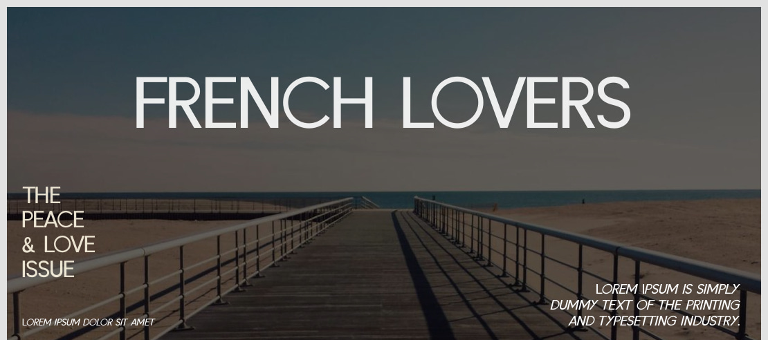 FRENCH LOVERS Font