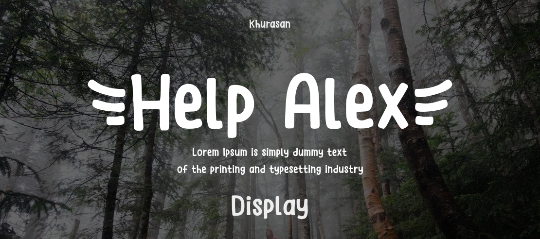 Help Alex Font