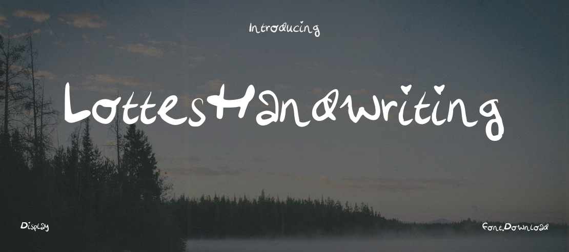 LottesHandwriting Font
