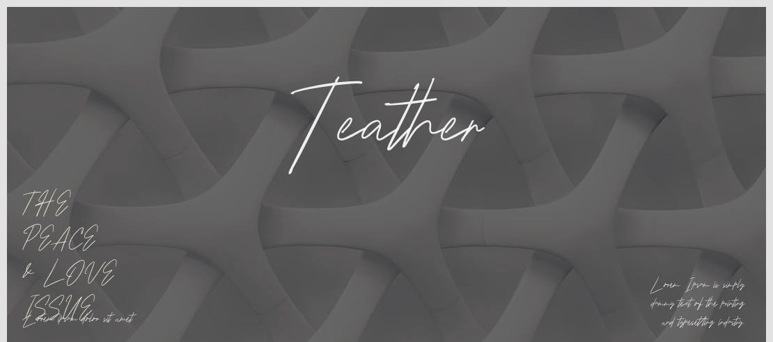 Teather Font