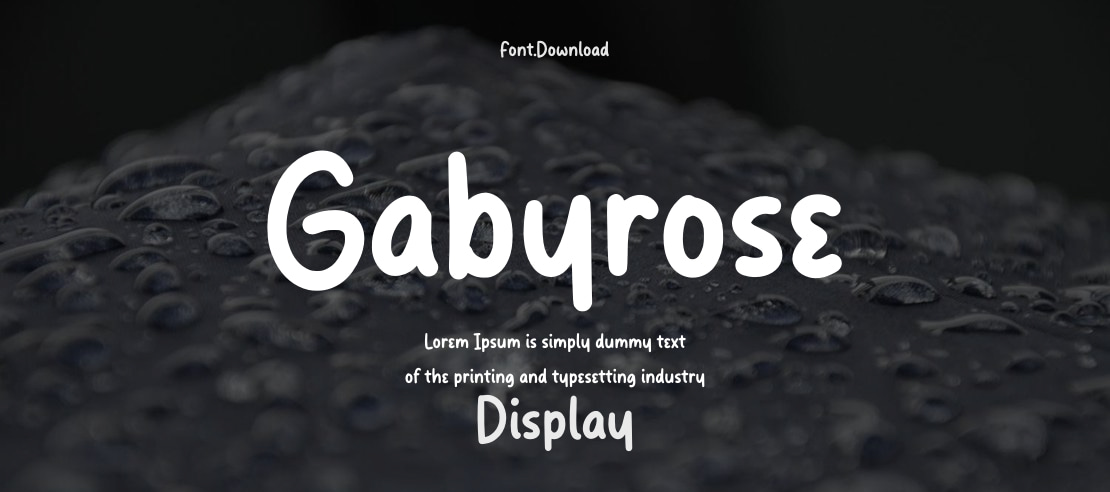 Gabyrose Font