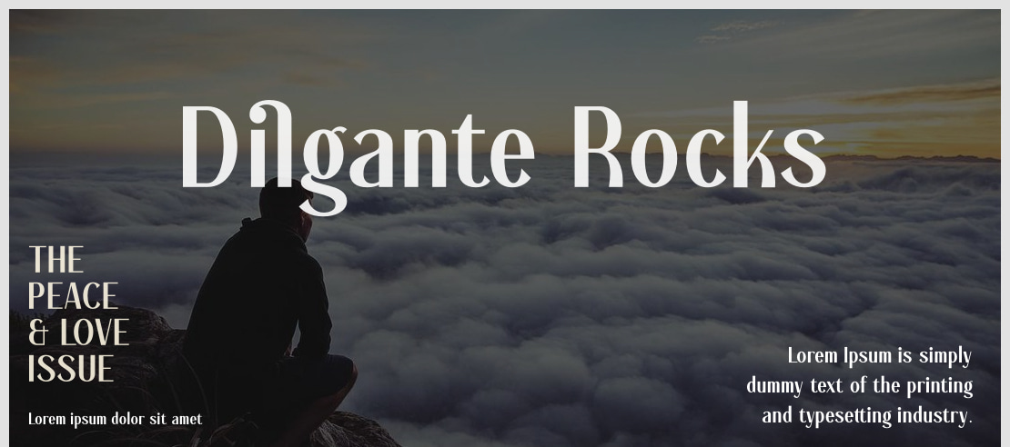 Dilgante Rocks Font