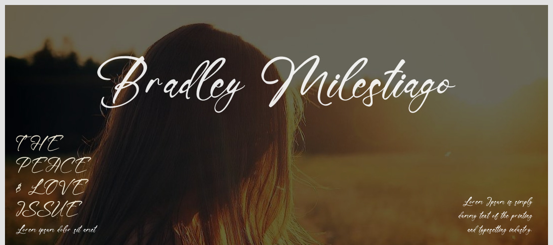 Bradley Milestiago Font