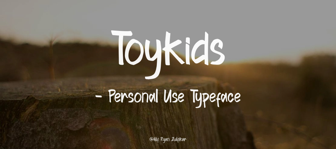 Toykids - Personal Use Font