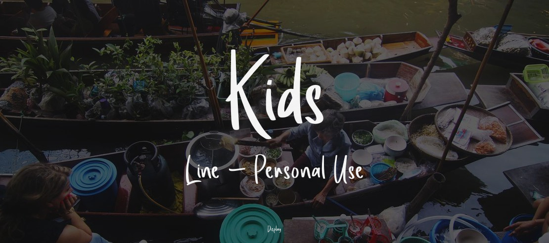 Kids Line - Personal Use Font