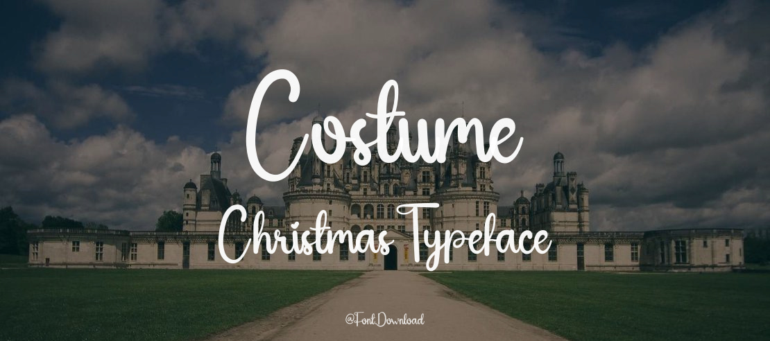 Costume Christmas Font