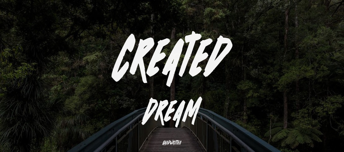Created Dream Font