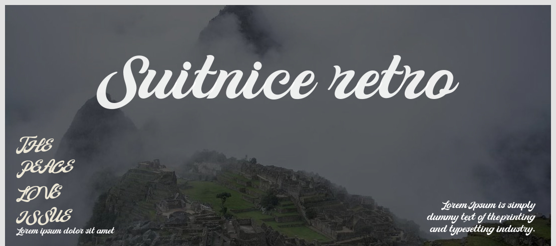 Suitnice retro Font