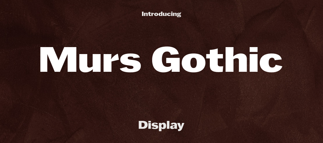 Murs Gothic Font