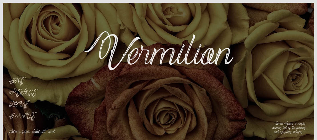 Vermilion Font