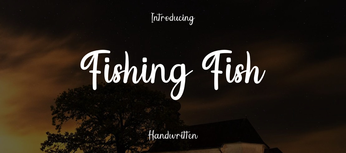 Fishing Fish Font