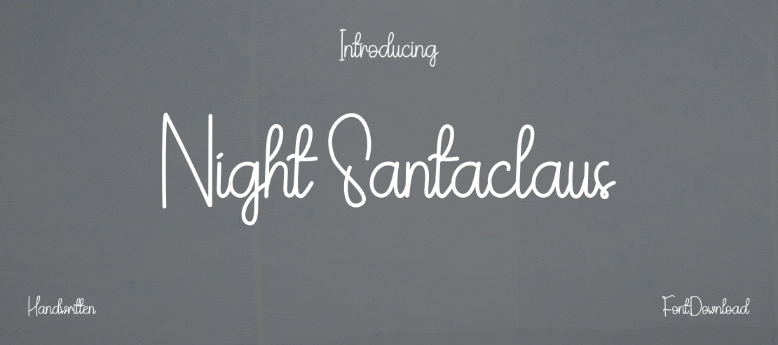 Night Santaclaus Font