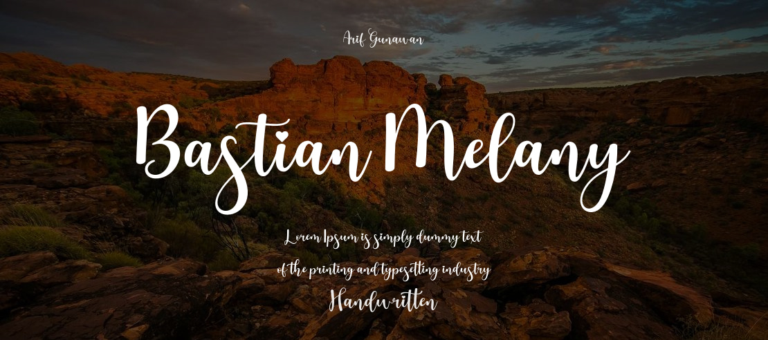 Bastian Melany Font