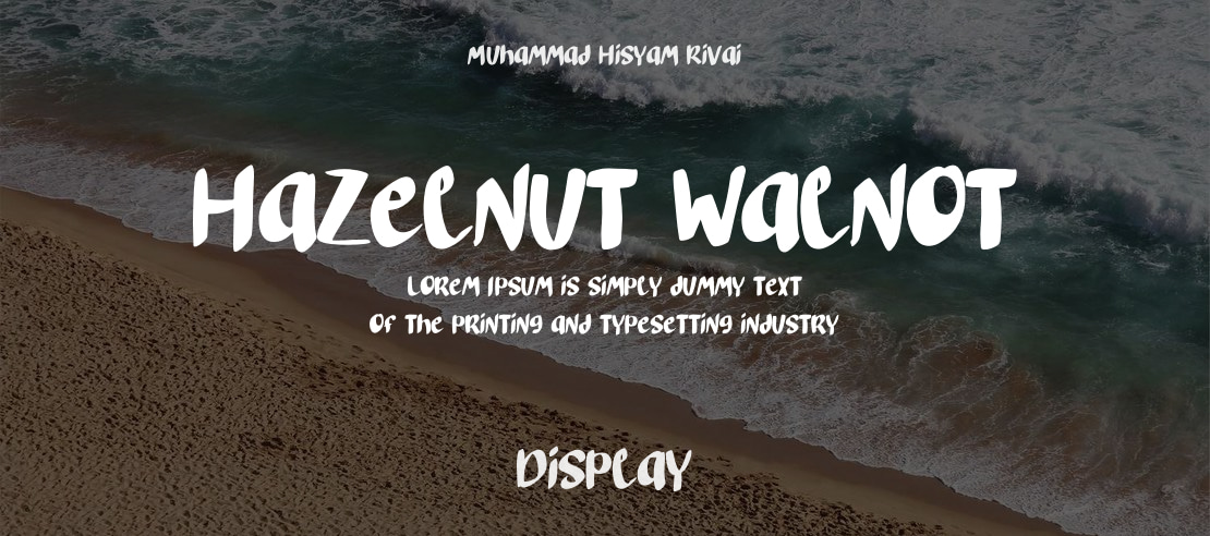 Hazelnut Walnot Font