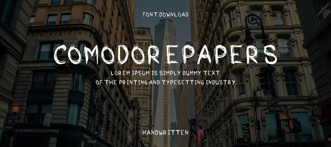 Comodorepapers Font