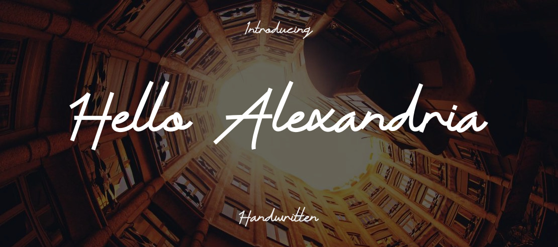 Hello Alexandria Font