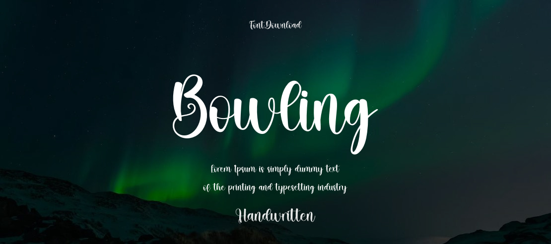 Bowling Font