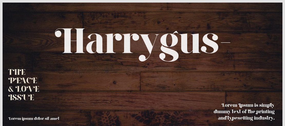 Harrygus- Font