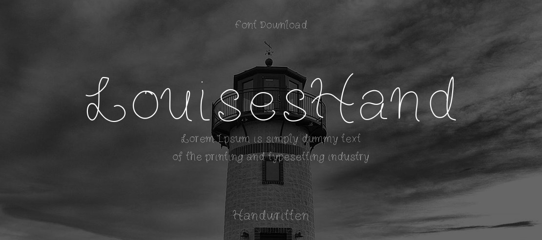 LouisesHand Font
