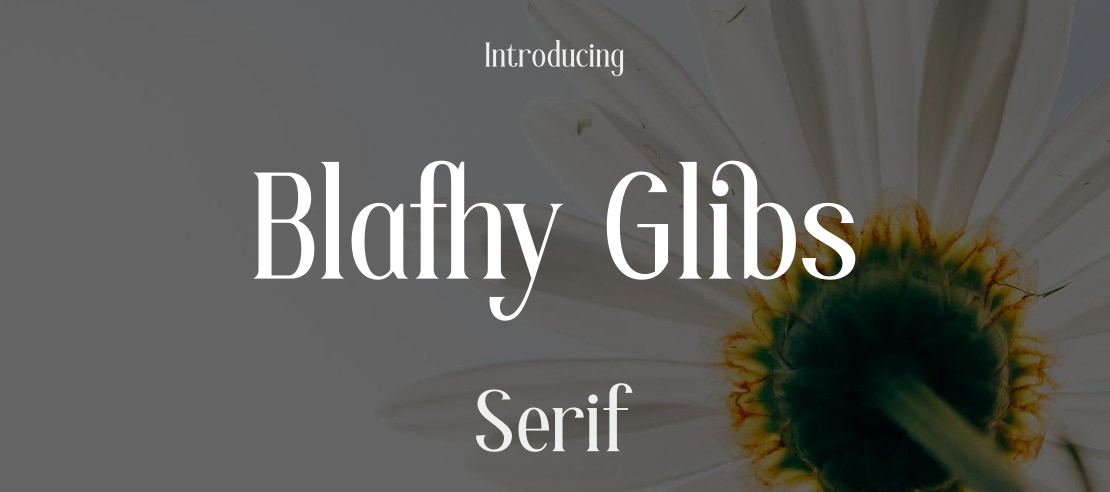 Blafhy Glibs Font