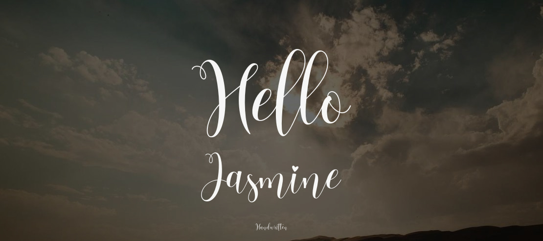 Hello Jasmine Font