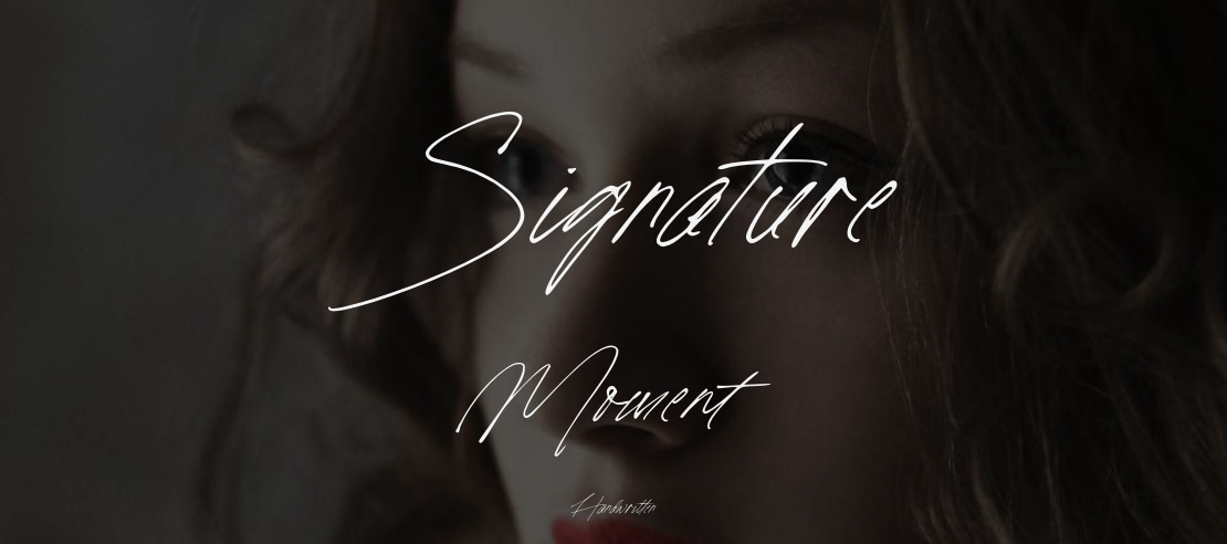 Signature Moment Font