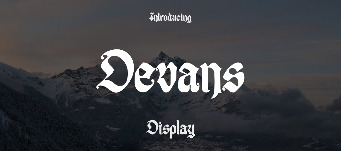 Devans Font