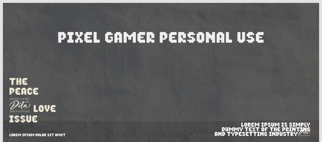 Pixel Gamer Personal use Font