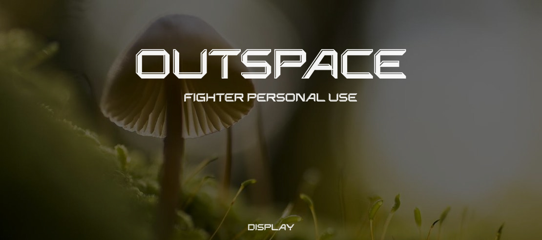 Outspace Fighter Personal Use Font