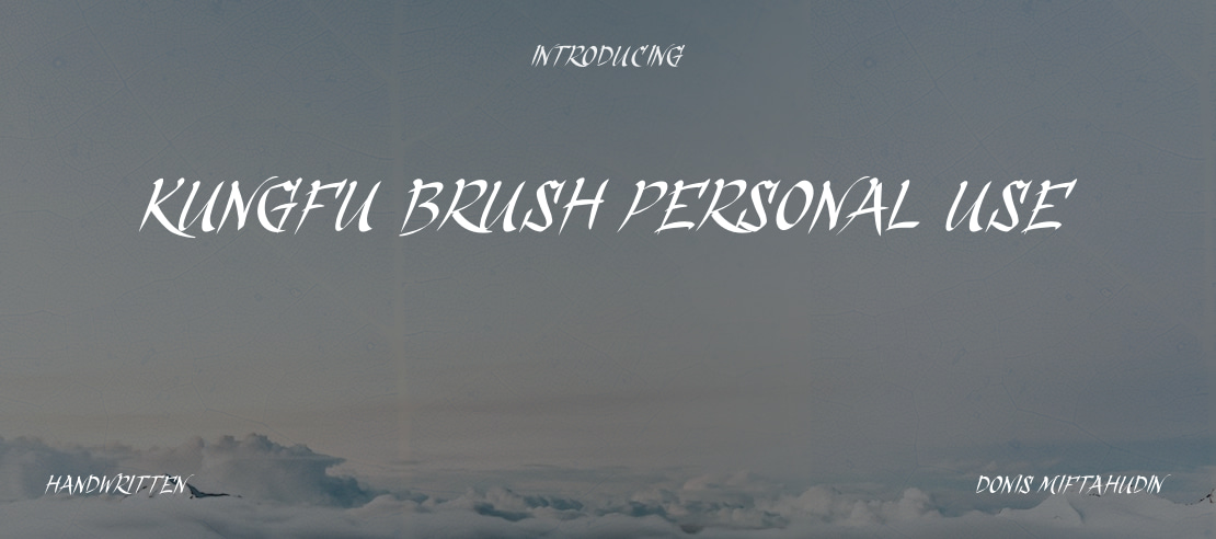 Kungfu Brush Personal Use Font