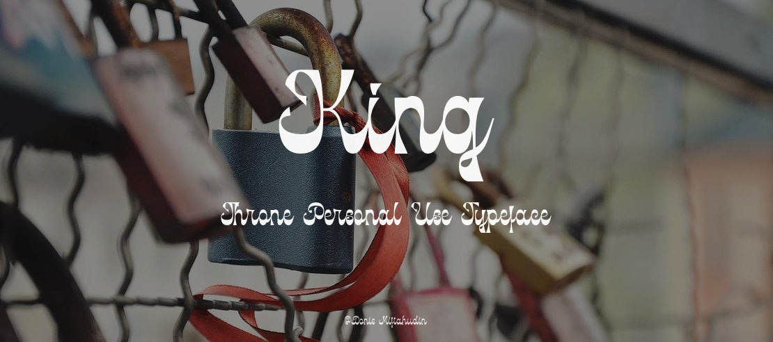 King Throne Personal Use Font